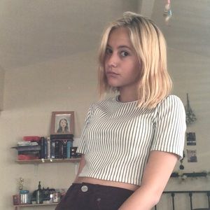 Forever 21 striped crop top